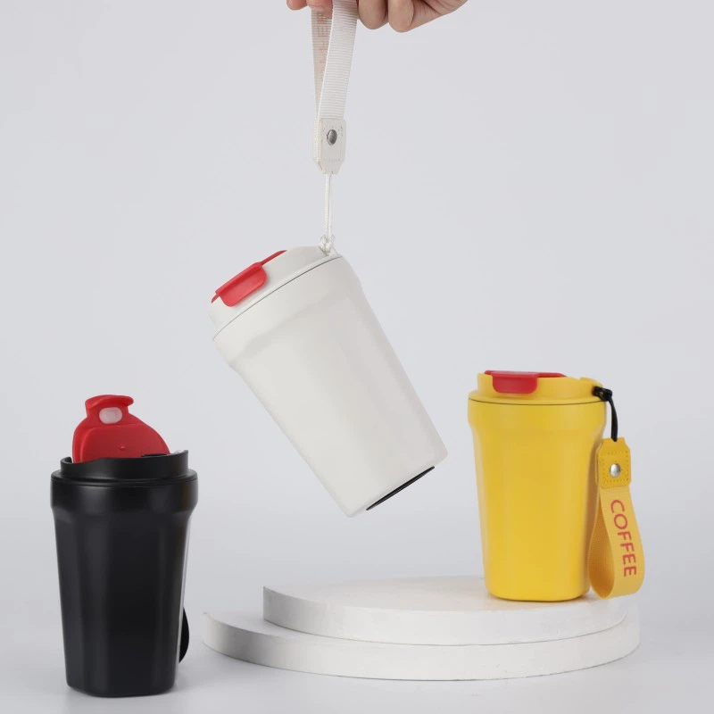 Vaso aislado al vacío de acero inoxidable - Taza de viaje para café Tapa a prueba de derrames 17 oz